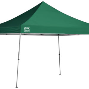 Quik Shade - QS WE144 12x12 STRAIGHT LEG CANOPY, GREEN COVER, SILVER FRAME