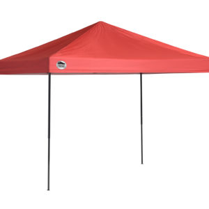 Quik Shade - QS ST80 8x10 STRAIGHT LEG CANOPY, RED COVER, BLACK FRAME
