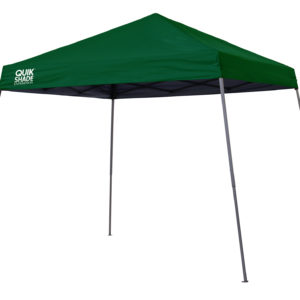 Quik Shade - QS EX81 12x12 SLANT LEG CANOPY, GREEN COVER, GRAY FRAME