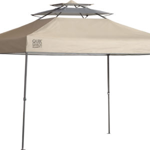 Quik Shade - QS SX100 10x10 STRAIGHT LEG CANOPY, TAUPE COVER, GRAPHITE METALLIC FRAME