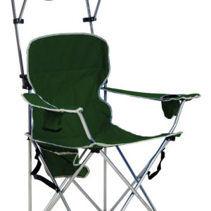 Quik Shade - Full Size Shade Chair, Forest Fabric, Silver frame