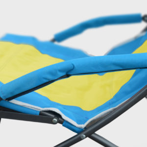 Quik Shade - Pro Comfort Low Shade Chair,Blue Fabric,Graphite Frame