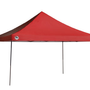 Quik Shade - QS ST144 12x12 STRAIGHT LEG CANOPY, RED COVER, BLACK FRAME