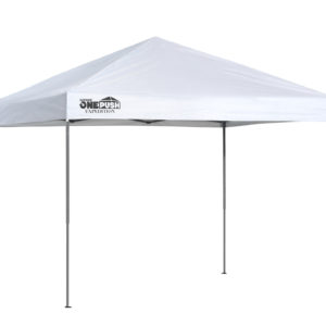 Quik Shade - QS EX80 ONE PUSH 8x10 STRAIGHT LEG CANOPY, WHITE COVER, GRAY FRAME