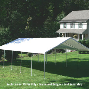 ShelterLogic - 18x30 Canopy White Replacement Cover for 2" Frame; FR Rated