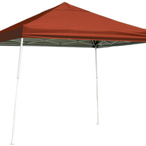 ShelterLogic - 10x10 SL Pop-up Canopy, Red Cover, Black Roller Bag