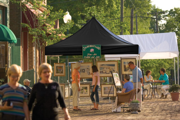 ShelterLogic - 10x10 ST Pop-up Canopy, Black Cover, Black Roller Bag - Image 2