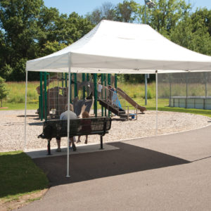 ShelterLogic - 10x15 ST Pop-up Canopy, White Cover, Black Roller Bag