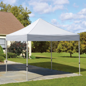 ShelterLogic - 10x10 Alumi-Max Pop-up Canopy, White Cover, Roller Bag