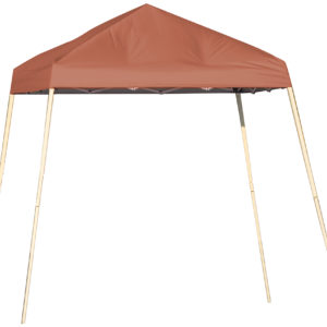 ShelterLogic - 8x8 SL Pop-up Canopy, Terracotta Cover, Black Bag