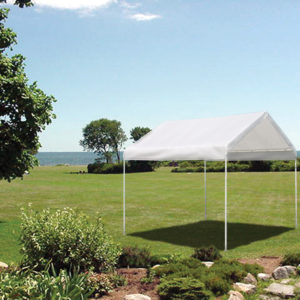 ShelterLogic - 10'x10' Canopy, 1-3/8" 4-Leg Frame, White Cover