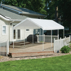 ShelterLogic - 10'x20' Canopy, 1-3/8" 8-Leg Frame, White Cover