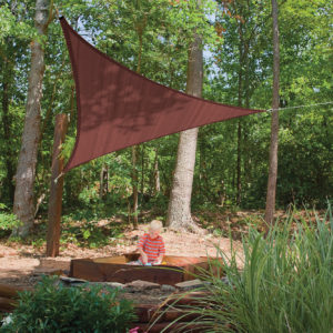 ShelterLogic - 12 ft. / 3,7 m Triangle Shade Sail - Terracotta 230 gsm