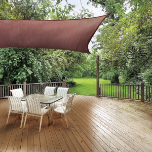 ShelterLogic - 12 ft. / 3,7 m Square Shade Sail - Terracotta 230 gsm