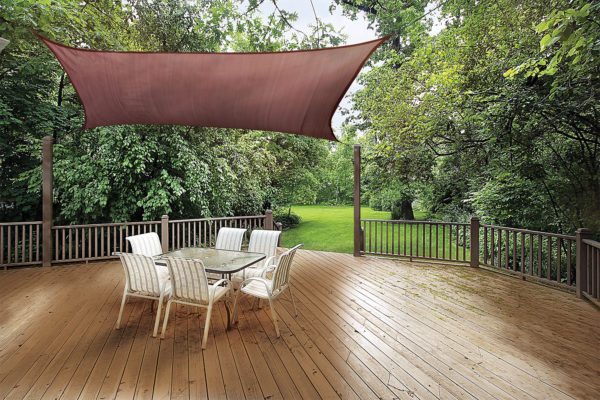 ShelterLogic - 12 ft. / 3,7 m Square Shade Sail - Terracotta 230 gsm - Image 2