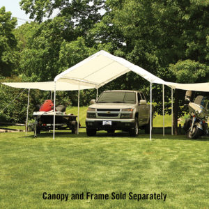ShelterLogic - 10x20 White Canopy Extension Kit, Fits 1-3/8" and 2" Frame