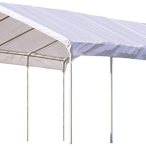 ShelterLogic - 12x30 Canopy, 2" 12-Leg Frame, White Cover