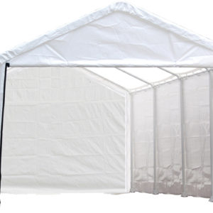 ShelterLogic - 12x26 White Canopy Enclosure Kit, Fits 2" Frame