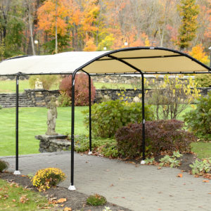 ShelterLogic - 10'x18' / 3 x 5,5m Monarc Canopy, 2?? Steel Black Frame, Sandstone Cover