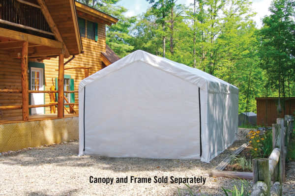ShelterLogic - 10x20 White Canopy Enclosure Kit, Fits 2" Frame - Image 5