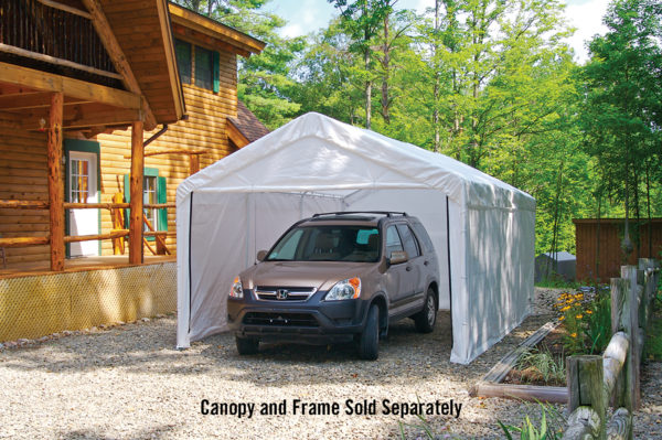 ShelterLogic - 10x20 White Canopy Enclosure Kit, Fits 2" Frame - Image 7
