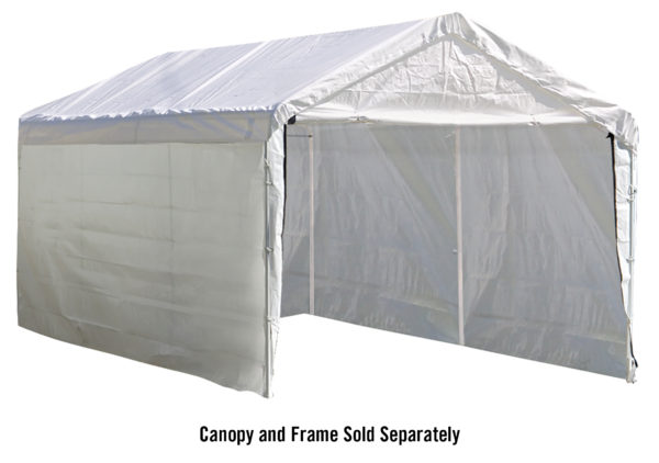 ShelterLogic - 10x20 White Canopy Enclosure Kit, Fits 2" Frame - Image 8