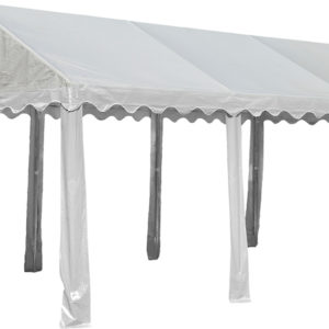 ShelterLogic - 10'x20'/ 3x6m Party Tent, 8-Leg Galvanized Steel Frame, White
