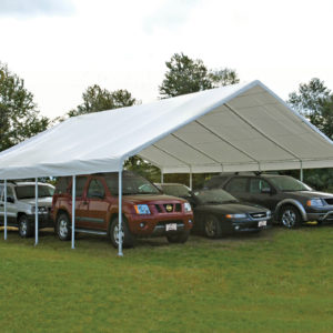 ShelterLogic - 30x30 Canopy, 2-3/8" Frame, White Cover, FR Rated