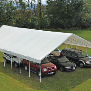 ShelterLogic - 30x50 Canopy, 2-3/8" Frame, White Cover, FR Rated