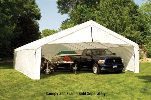 ShelterLogic - 30x40 White Canopy Enclosure Kit, FR Rated