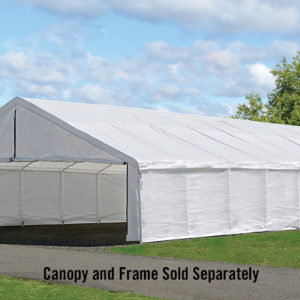 ShelterLogic - 30x50 White Canopy Enclosure Kit, FR Rated