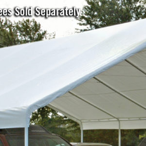 ShelterLogic - 30x30 Canopy White Replacement Cover for 2-3/8" Frame; FR Rated