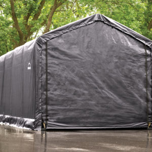 ShelterLogic - 12x25x11 ShelterTUBE Storage Shelter, Grey Cover