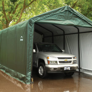 ShelterLogic - 12x20x11 ShelterTUBE Storage Shelter, Green Cover