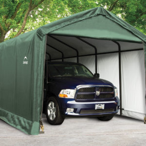 ShelterLogic - 12x30x11 ShelterTUBE Storage Shelter, Green Cover