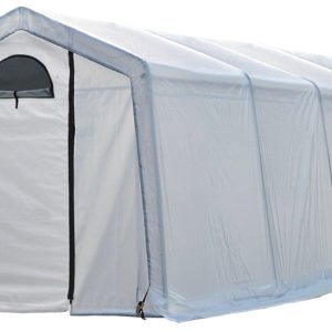 ShelterLogic - 10x20x8 ft. / 3x6,1x2,4 m (5) Rib Peak Style Grow It Greenhouse-in-a-Box; Translucent Cover w/Side Vents; (1) 2-Zipper Door w/Screened Window; (1) Back Panel w/Screened Window