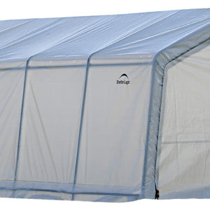 ShelterLogic - 12x20x8ft/ 3,7x6,1x2,4m Greenhouse-in-a-Box Pro (6) Rib Peak Style All Steel Frame; (1) Translucent PE Cover; (2) Double Zippered Doors with Screened Vents