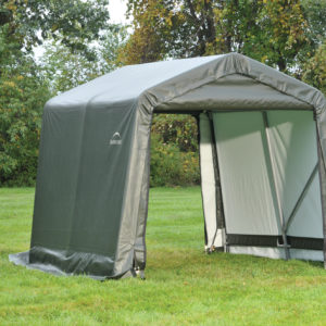 ShelterLogic - 8x8x8 Peak Style Shelter, Grey Cover