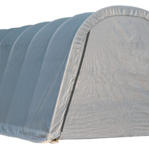 ShelterLogic - 13x20x10 Round Style Shelter, Grey Cover