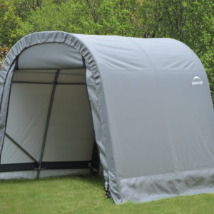 ShelterLogic - 8x8x8 Round Style Shelter, Grey Cover