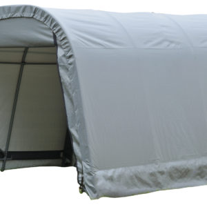 ShelterLogic - 8x12x8 Round Style Shelter, Grey Cover