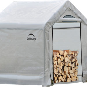 ShelterLogic - 5 x 3'6" x 5 Seasoning Shed; 5.5oz Clear PE Cover