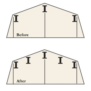 Arrow - ROOF STRENGTHENING KIT for 10x12 (except: Swing Door units)