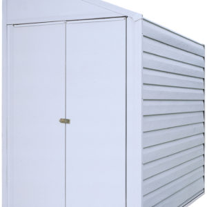 Arrow - Yardsaver®, 4x7, Electro Galvanized Steel, Eggshell, Pent Gable, 62.5" Wall Height, Swing Doors