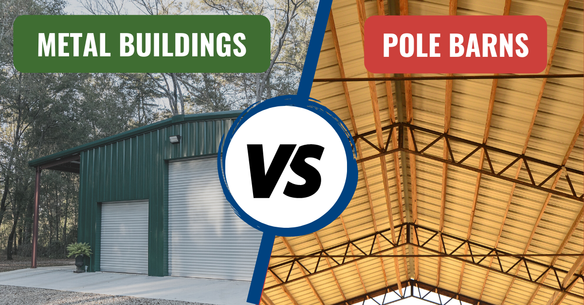 metal buildings vs pole barns