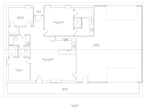 Metal Garage With Living Quarters Floor Plans