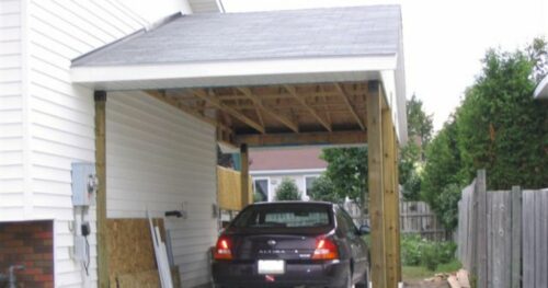 10-by-16 DIY Lean-to Carport