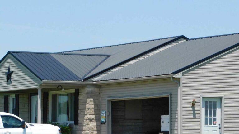 Blue-Gray Metal Roofs