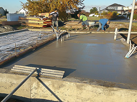 Concrete Pouring Process for Steel Buildings Foundation