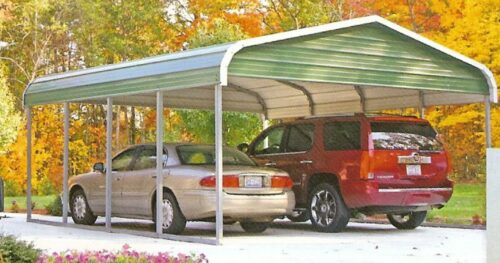 Freestanding Double Carport